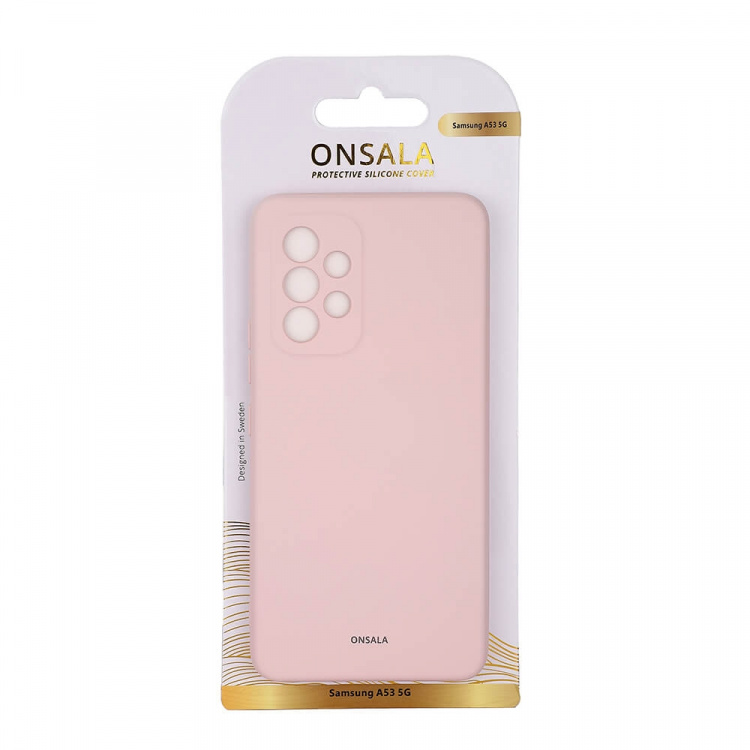 Onsala Mobildeksel Silikon Chalk Pink - Samsung A53