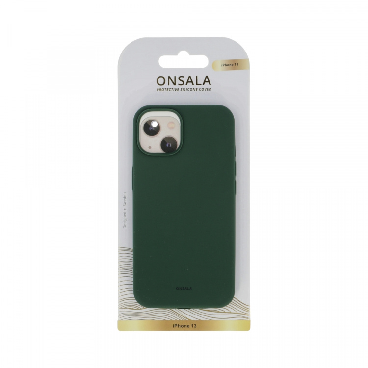 Onsala Mobildeksel Silikon Olive Green - iPhone 13 Onsala Mobildeksel Silikon Olive Green - iPhone 13