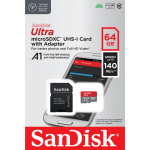 SanDisk MicroSDXC Mobil Ultra 64GB 140MB/s UHS-I Adapt SanDisk MicroSDXC Mobil Ultra 64GB 140MB/s UHS-I Adapt