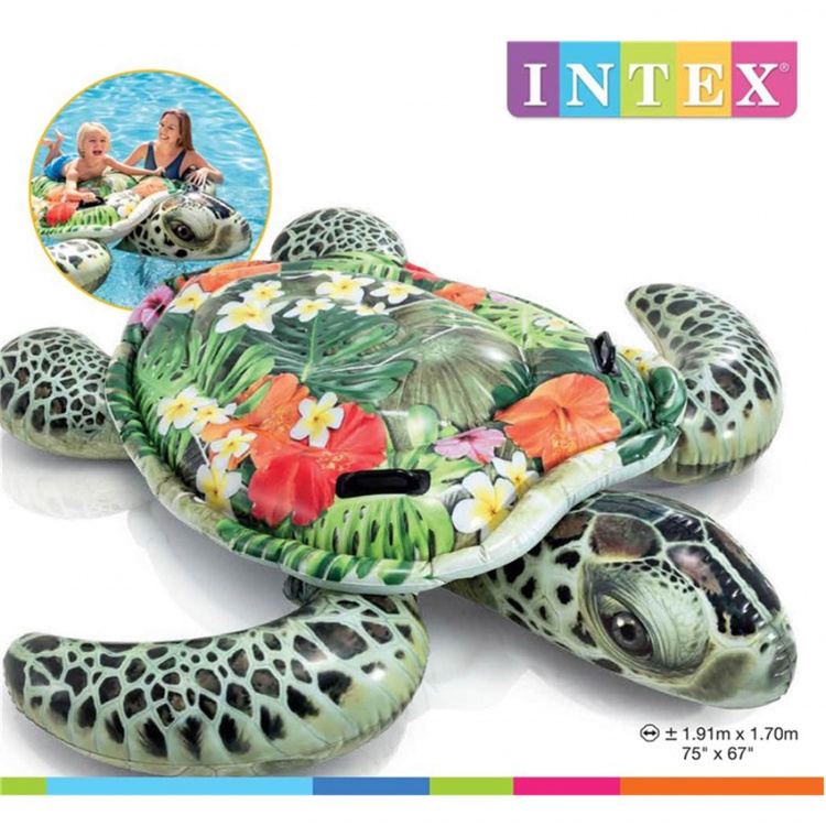 Intex Realistisk skilpadde 191x170 cm