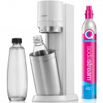 Sodastream Carbonator DUO White inkl. 1x glassflaske og 1x plastflaske Sodastream Carbonator DUO White inkl. 1x glassflaske og 1x plastflaske