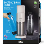 Sodastream Carbonator DUO White inkl. 1x glassflaske og 1x plastflaske Sodastream Carbonator DUO White inkl. 1x glassflaske og 1x plastflaske