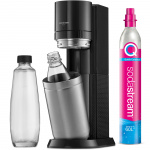 Sodastream Carbonator DUO Black inkl. 1x glassflaske og 1x plastflaske