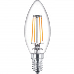 Philips 2-pakning LED E14 Crown 4,3W (40W) klar 470lm Philips 2-pakning LED E14 Crown 4,3W (40W) klar 470lm