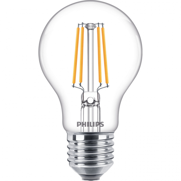 Philips 2-pakning LED E27 Normal 4,3W (40W) Klar 470lm Philips 2-pakning LED E27 Normal 4,3W (40W) Klar 470lm