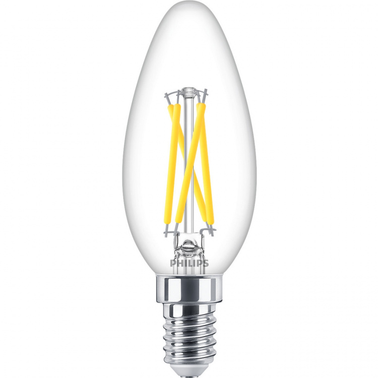 Philips LED E14 Crown 2,5W (25W) Clear Dim WarmGlow 340 Philips LED E14 Crown 2,5W (25W) Clear Dim WarmGlow 340