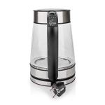 Nedis SmartLife Vannkoker | Wi-Fi | 1.7 l | Glass | 40,60,70,80,90,100 °C | Temperaturindikator | Roterbar 360 grader | Skjult varmeelement | Strix® kontroll | Koketørr beskyttelse | Android™ / IOS