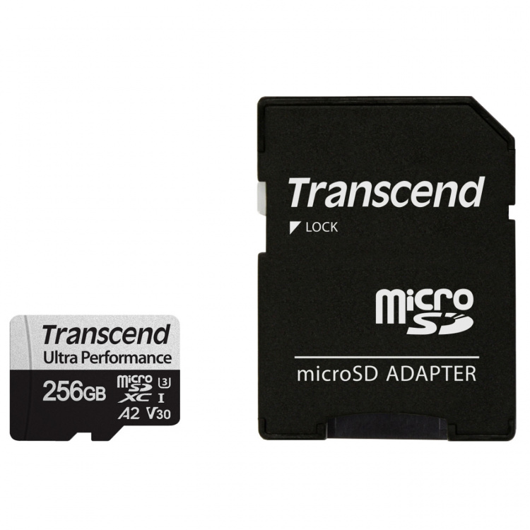 Transcend microSDXC 340S 256 GB U3 A2 V30 (R160/W125) Transcend microSDXC 340S 256 GB U3 A2 V30 (R160/W125)