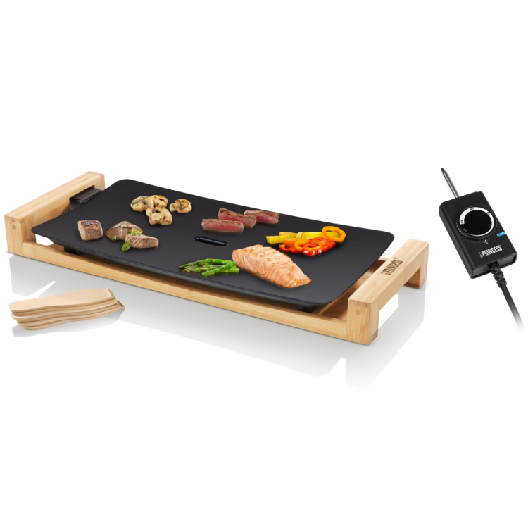 Princess Table Chef Pure Black Bambus Bordgrill 50X25