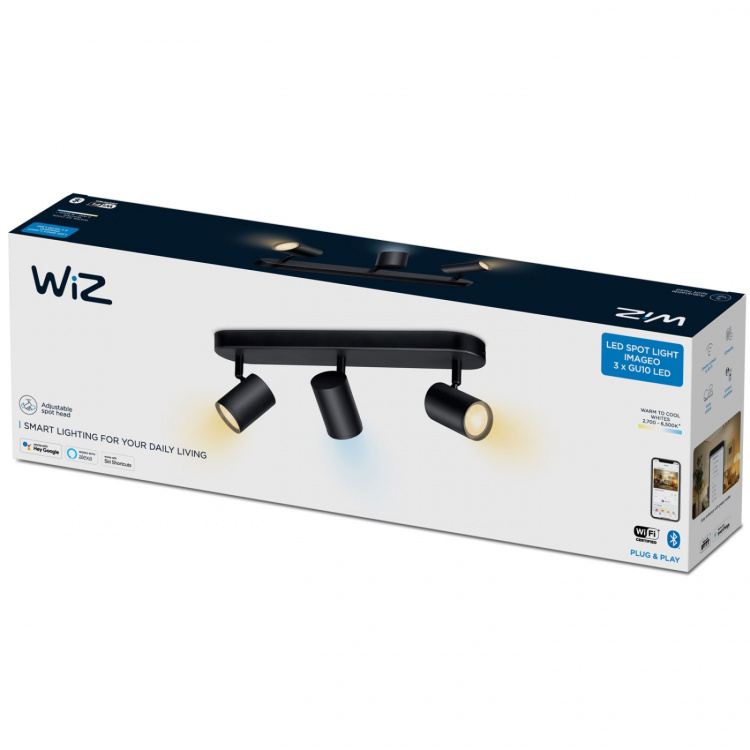 WiZ WiFi Imageo Spot 3x5W kald-varm hvit WiZ WiFi Imageo Spot 3x5W kald-varm hvit