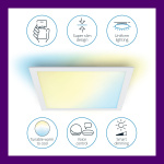 WiZ WiFi Panel Square 36W 3400lm varm-kald hvit