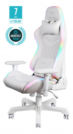 DELTACO GAMING RGB Gaming-stol, hvit DELTACO GAMING RGB Gaming-stol, hvit