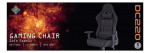 deltaco_gaming DC220 Gamingstol med mykt lerret, ergonomisk, 5-punkts akselavstand