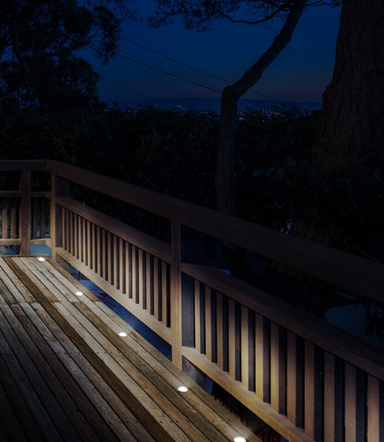 DELTACO Smart H decklight extens kit 5 lys varmt hvitt lys RGB