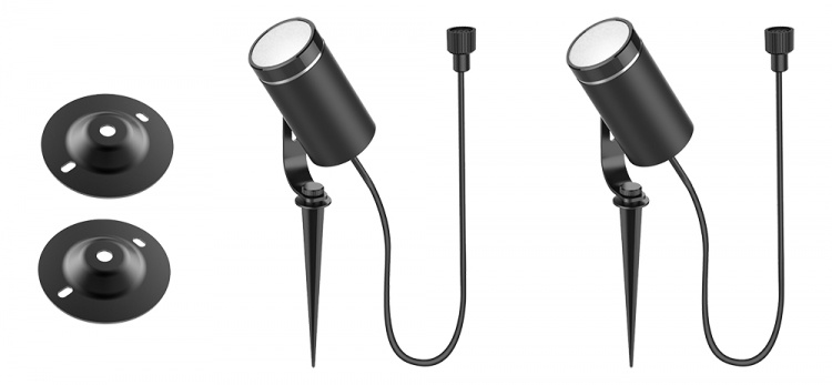 DELTACO SMART HOME Smart RGB-hagebelysning, svart