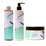 Brave. New. Hair. 3-pk Brave. New. Hair. Keratin Shampoo + Conditioner + Mask