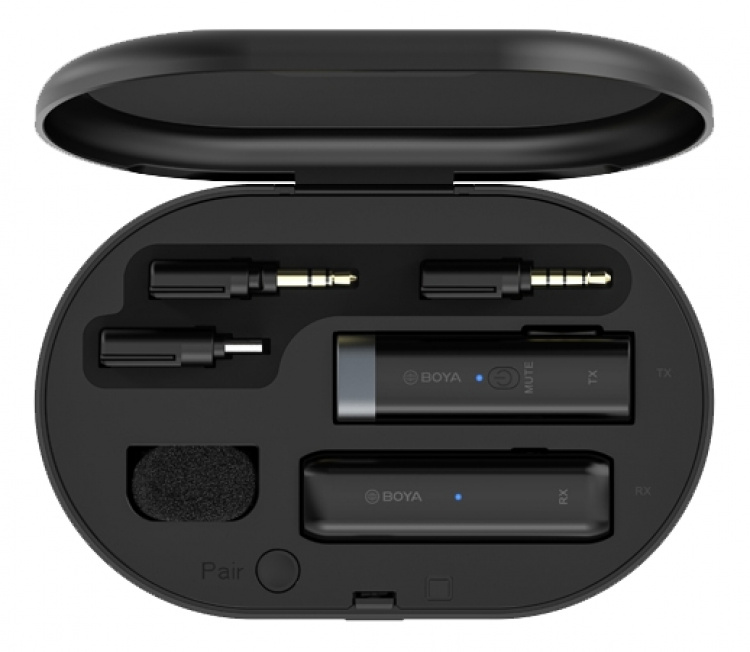BY-WM3U, 2,4 GHz trådløs mikrofon, svart