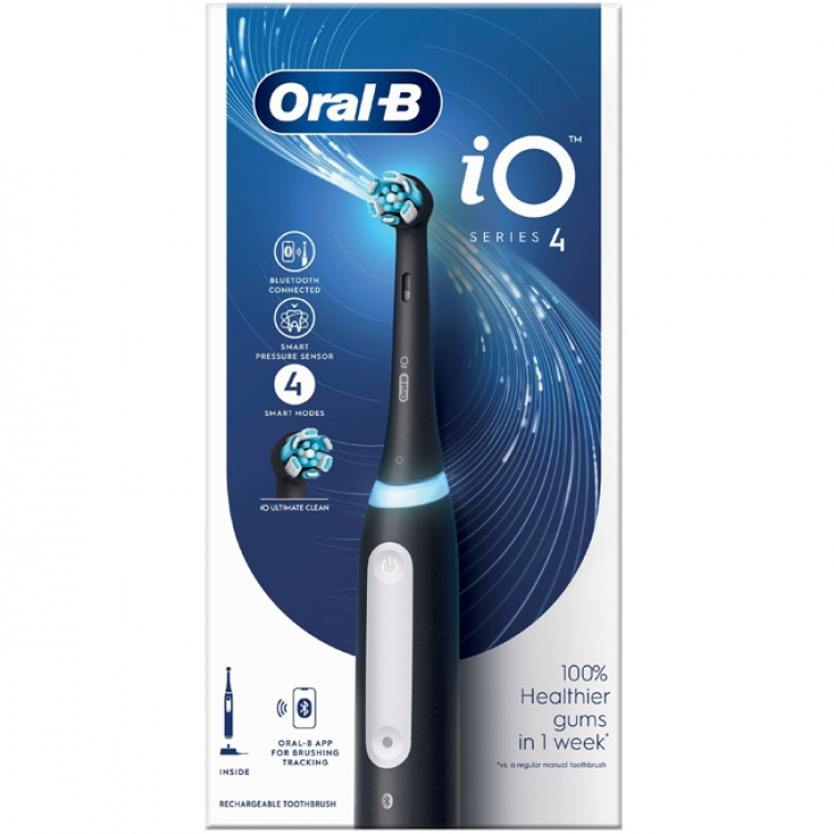 Oral B Elektrisk tannbørste iO4 Matt Black uten TC