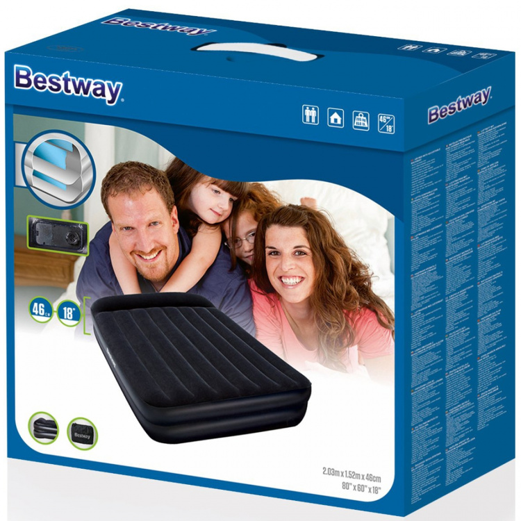 Bestway Tritech luftmadrass 2,03 m x 1,52 m x 46 cm