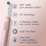 Oral B Elektrisk tannbørste Pro3 3400N Pink Sensi