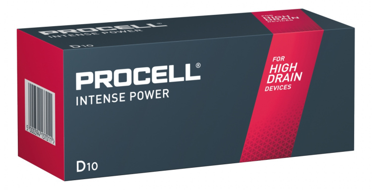 Alkaline Intense D, 1,5v 5 x 10 stk Detaljhandel