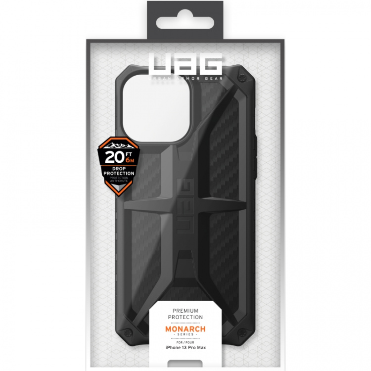 urbanarmorgear iPhone 13 Pro Max Monarch-deksel, karbonfiber urbanarmorgear iPhone 13 Pro Max Monarch-deksel, karbonfiber