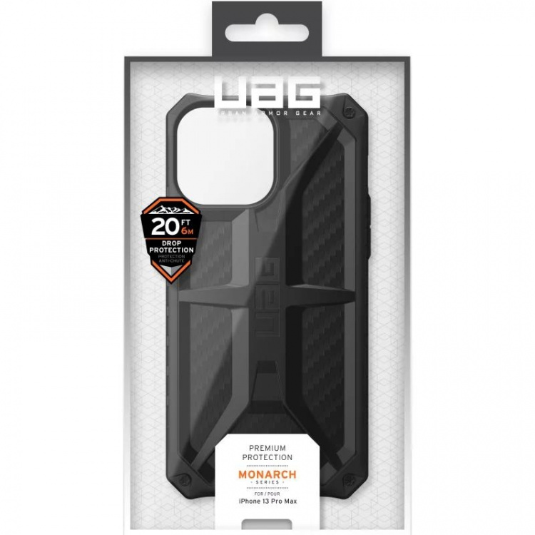 urbanarmorgear iPhone 13 Pro Max Monarch-deksel, karbonfiber urbanarmorgear iPhone 13 Pro Max Monarch-deksel, karbonfiber