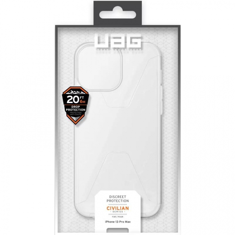 urbanarmorgear iPhone 13 Pro Max Civilian-deksel, Frosted Ice urbanarmorgear iPhone 13 Pro Max Civilian-deksel, Frosted Ice