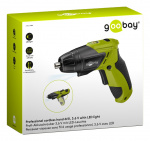 Goobay Profesjonell batteridrevet håndbormaskin, 3,6 V med LED-lys