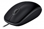 Logitech B110 Silent Mouse høyre- og venstrehånds optisk 3-knapps USB med kabel