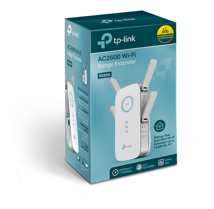 tplink AC2600 Wi-Fi Range Extender RE650