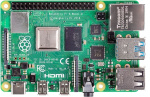 raspberrypi 4 Modell B, 4 GB RAM, USB-C, dobbel Micro HDMI