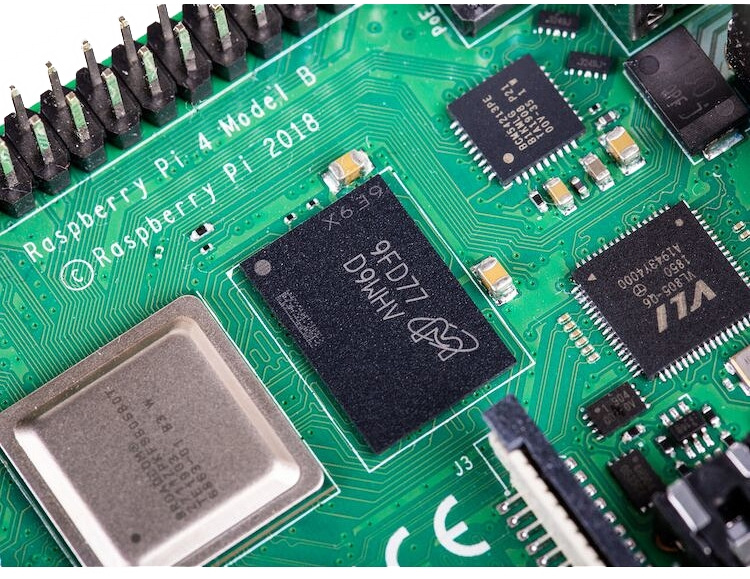 raspberrypi 4 Modell B, 4 GB RAM, USB-C, dobbel Micro HDMI