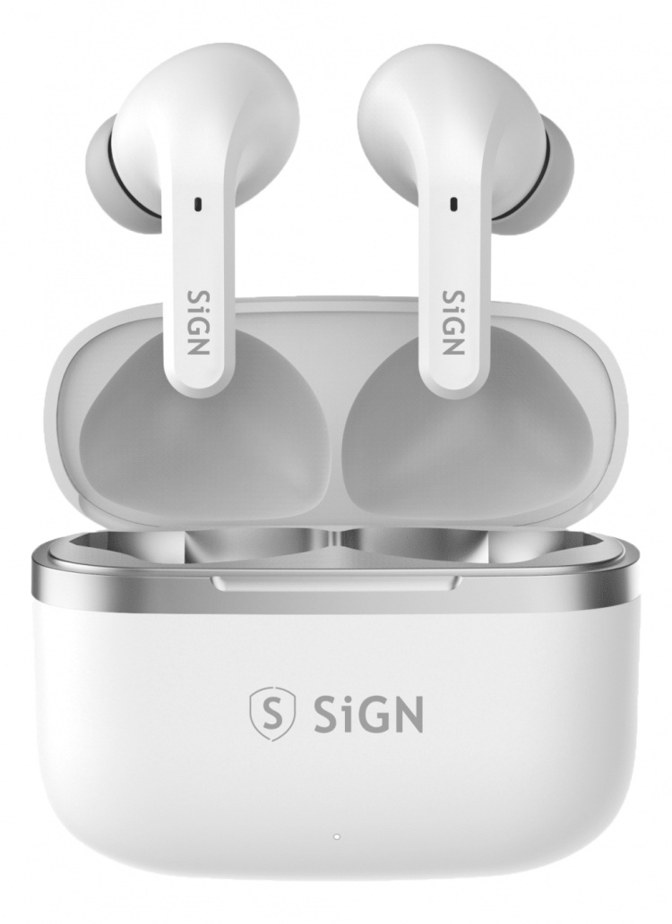 sign Freedom Pro trådløse hodetelefoner, hvite