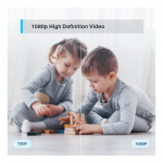 tplink Pan/Tilt Wi-Fi-kamera for hjemmesikkerhet, høyoppløselig video