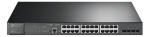tplink JetStream™ 28-port Gigabit L2+ administrert svitsj med 24-porters PoE