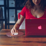 XtremeMac Runde musematter i aluminium - Rose Gold