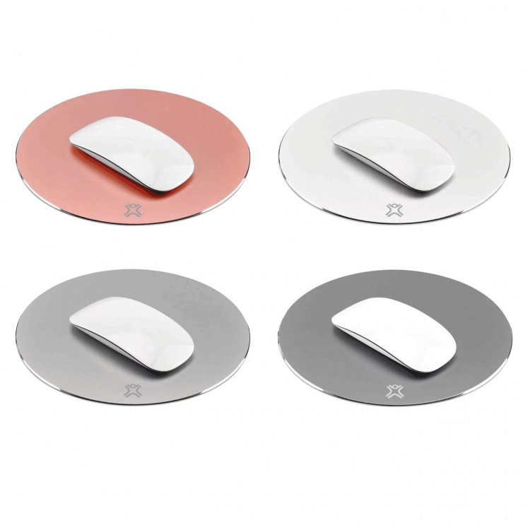 XtremeMac Runde musematter i aluminium - Rose Gold