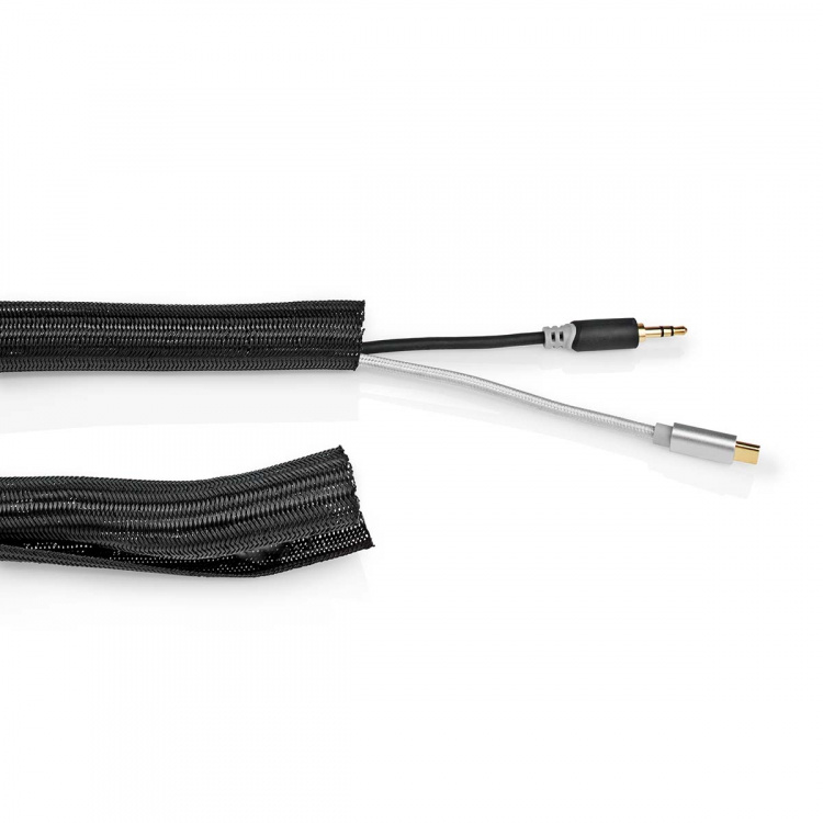 Nedis Kabel Ledelse | Erme | 1 stk. | Maksimal kabeltykkelse: 15 mm | Nylon | Sort