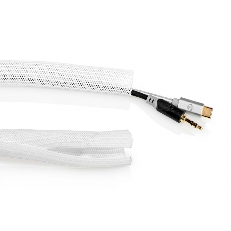 Nedis Kabel Ledelse | Erme | 1 stk. | Maksimal kabeltykkelse: 15 mm | Nylon | Hvit