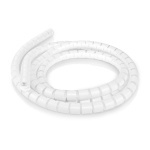 Nedis Kabel Ledelse | Spiral erme | 1 stk. | Maksimal kabeltykkelse: 22 mm | PE | Hvit