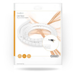 Nedis Kabel Ledelse | Spiral erme | 1 stk. | Maksimal kabeltykkelse: 22 mm | PE | Hvit