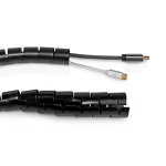 Nedis Kabel Ledelse | Spiral erme | 1 stk. | Maksimal kabeltykkelse: 28 mm | PE | Sort