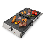 Nedis Kontakt Grill | 2000 W | 29 x 23 cm | Justerbar temperaturkontroll | Plast / Rustfritt Stål