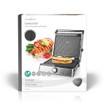 Nedis Kontakt Grill | 2000 W | 29 x 23 cm | Justerbar temperaturkontroll | Plast / Rustfritt Stål