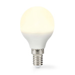 Nedis LED pære E14 | G45 | 4.9 W | 470 lm | 2700 K | Varm Hvit | Frosted | 1 stk Nedis LED pære E14 | G45 | 4.9 W | 470 lm | 2700 K | Varm Hvit | Frosted | 1 stk