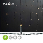 Nedis Dekorative Istaplys | 360 LED\'s | Varm Hvit | 9.00 m | Lyseffekter: 7 | Nettstrøm drevet