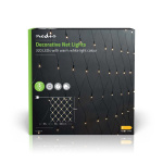 Nedis Dekorative Nettlys | Varm Hvit | 320 LED\'s | 3 x 1.5 m | Lyseffekter: 7 | Innendørs eller utendørs | Nettstrøm drevet