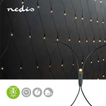 Nedis Dekorative Nettlys | Varm Hvit | 320 LED\'s | 3 x 1.5 m | Lyseffekter: 7 | Innendørs eller utendørs | Nettstrøm drevet