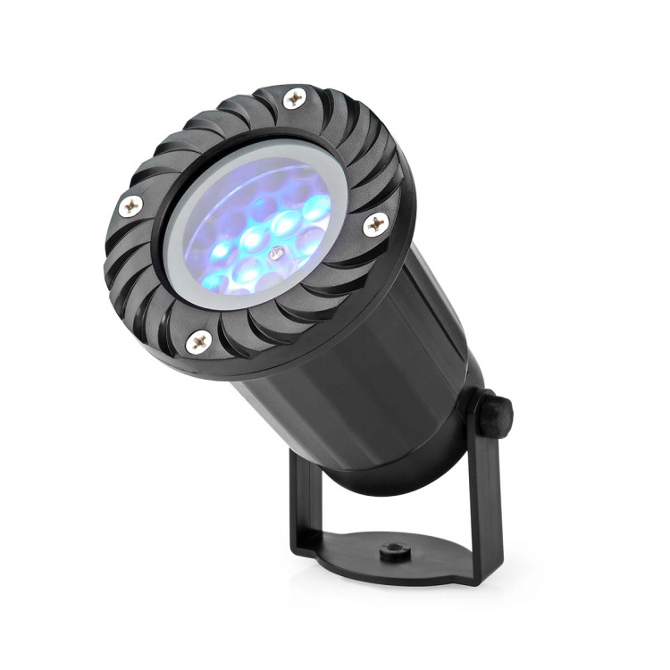 Nedis Dekorativt Lys | LED snøfnugg projektor | Hvite og blå iskrystaller | Innendørs eller utendørs